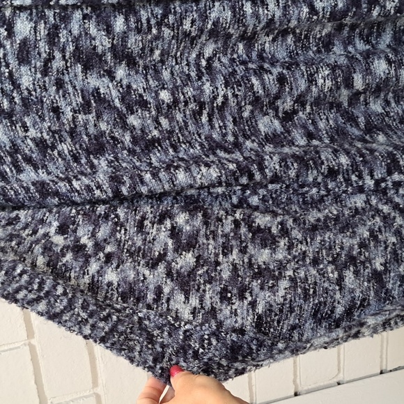 St. John's Bay Blue Heathered Long Fuzzy Open Cardigan. Size XL - Picture 5 of 7